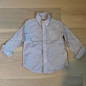 Janie and Jack denim stripe button down size 3T